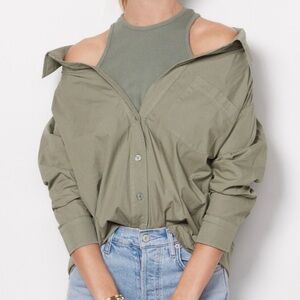 MONROW Poplin Hybrid Shirt